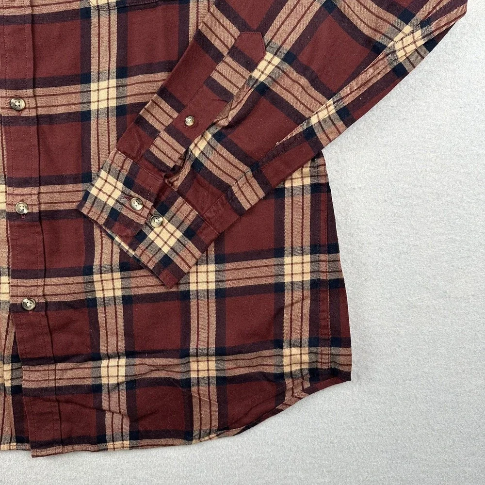 Banana Republic Shirt Shirt Plaid Untucked Fit Mens Large Long Sleeve Button Up